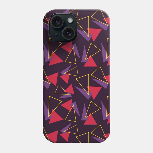 Triangle Shapes Seamless Pattern 018#001 Phone Case by jeeneecraftz