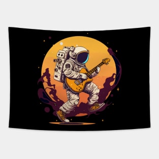 Astronaut Rock Star Tapestry