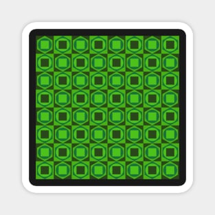 green abstract minimalsit pattern Magnet
