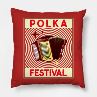 Polka Festival Cream Pillow