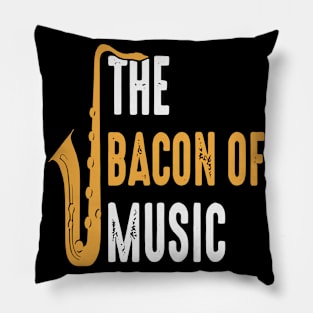 The Bacon of Music Design Saxophone Pillow