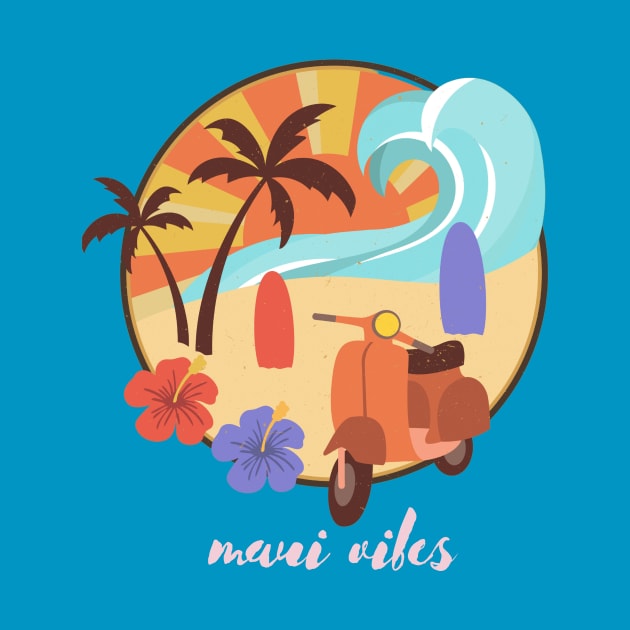 Maui Vibes with Scooter by Paul Aker