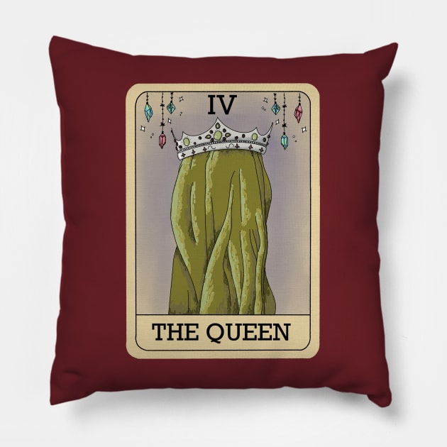 Bad Translated Tarot Card - The Queen Pillow by raspberry-tea