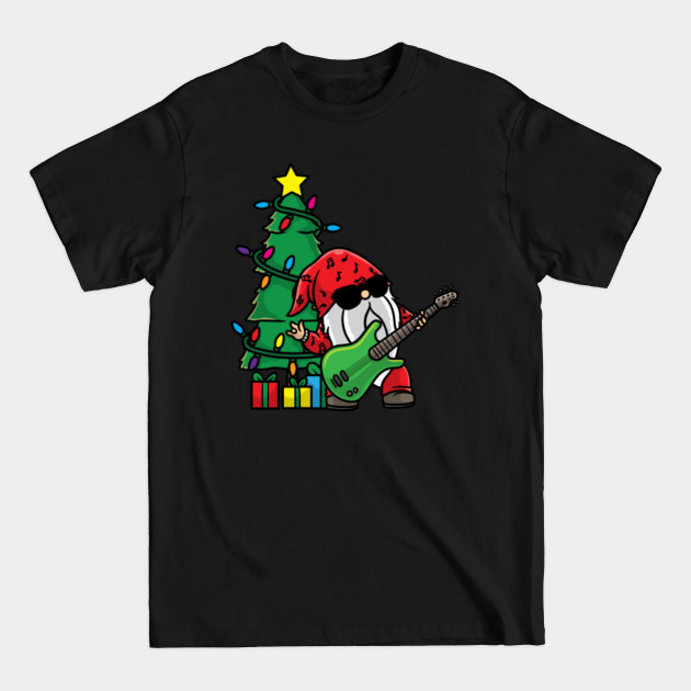 Discover Guitar Gnome Christmas Tree Xmas Guitarist Santa - Xmas Gift - T-Shirt