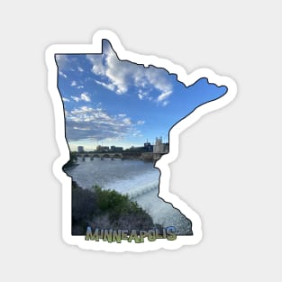 Minnesota State Outline (Minneapolis) Magnet