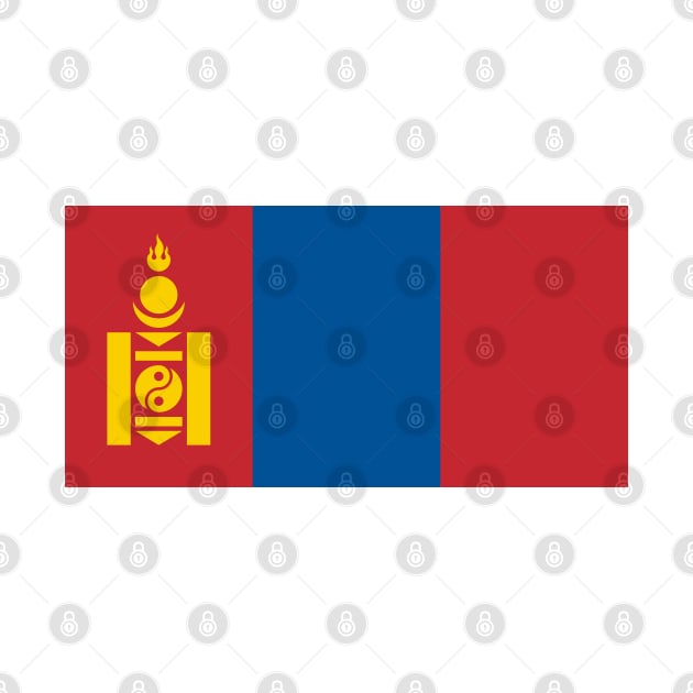 Flag of Mongolia by COUNTRY FLAGS