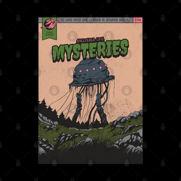 Funny Sci-Fi "Sheltered Life Mysteries" Retro Comic Parody by TOXiK TWINS