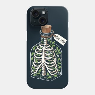 Skeleton Plant Bottle, Plant inside Phone Case