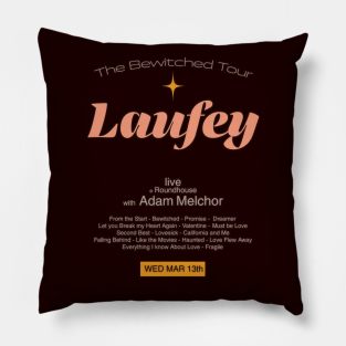 Laufey Bewitched Tour maroon Poster Pillow