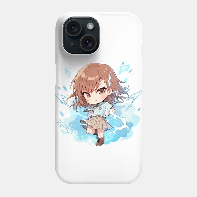 chibi misaka mikoto Phone Case by WabiSabi Wonders