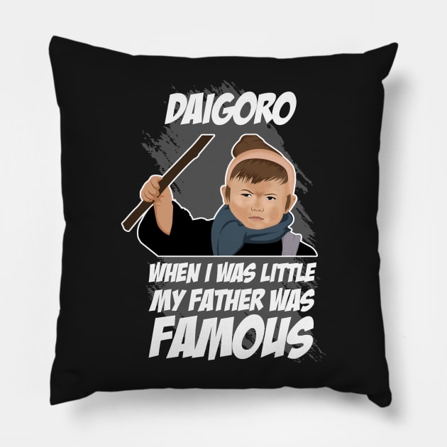 Daigoro - Lone Wolf & Cub - Shogun Assassin Pillow by SaintandSinner