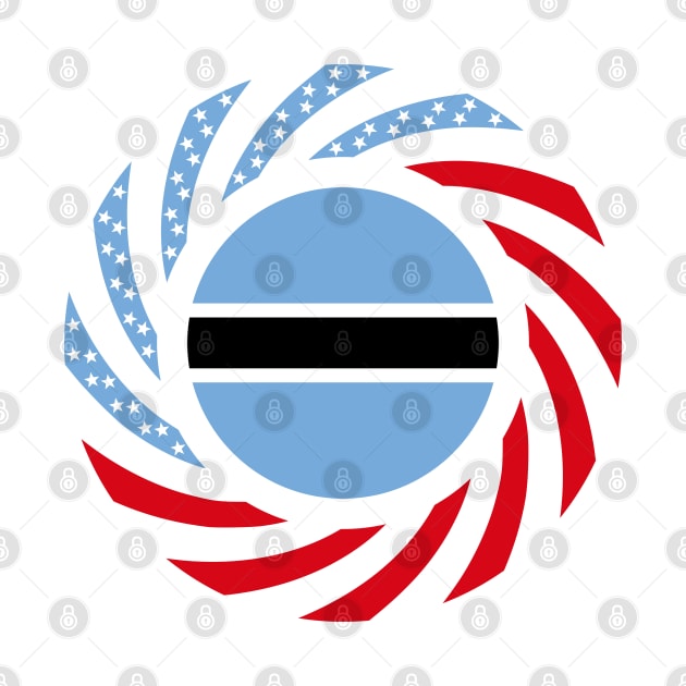 Botswana American Multinational Patriot Flag Series by Village Values