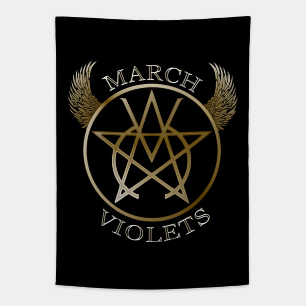 The March Violets - Logo. Tapestry by OriginalDarkPoetry