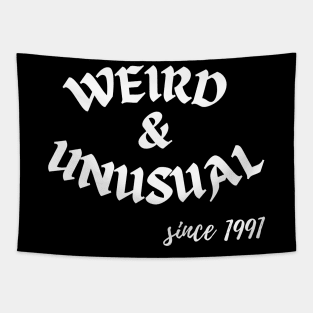 Weird and Unusual since 1991 - White Tapestry