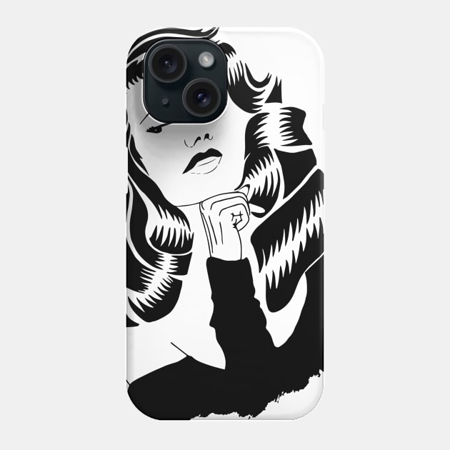 Rita Hayworth Phone Case by SaraFuentesArt