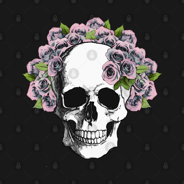 Floral Skull 9 by Collagedream