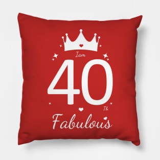 40th birthday Pillow