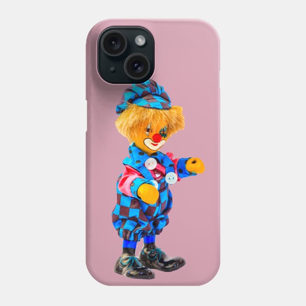 Blue and purple check doll Phone Case by dalyndigaital2@gmail.com