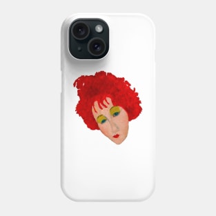 Redhead Girl In Evening Dress Phone Case