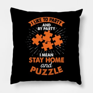 Puzzling Hobby Jigsaw Puzzle Lover Gift Pillow