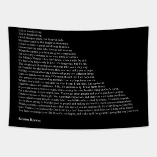 Keanu Reeves Quotes Tapestry