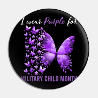 Purple Up For Military Kids Military Child Month, In April We Wear Purple Pin