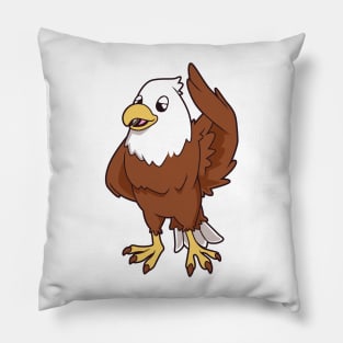 Kawaii white-tailed eagle Pillow