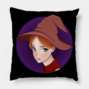 red-haired witch anime Pillow