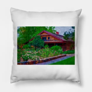 The Arizona Territorial Rose Garden Pillow