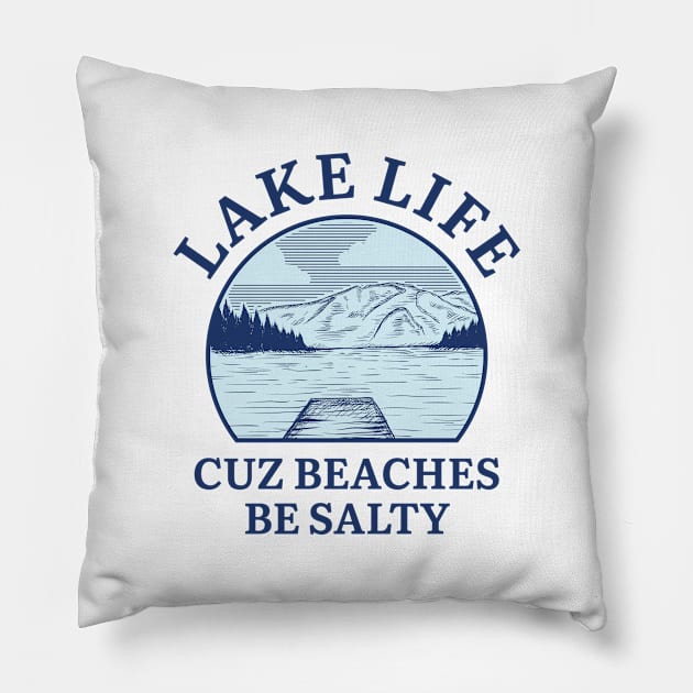 Lake Life Pillow by LuckyFoxDesigns