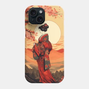 Elegant Geisha Art - Japanese Culture and Tradition Inspired Design Phone Case