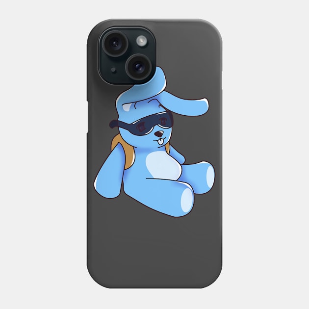 Cute Cartoon Blue Bunny Phone Case by KawaiiForYou