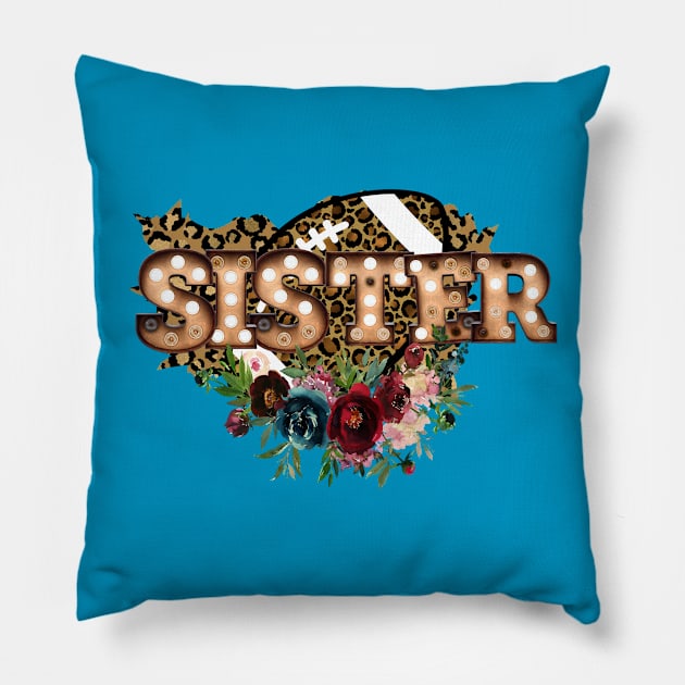 sister football Pillow by busines_night