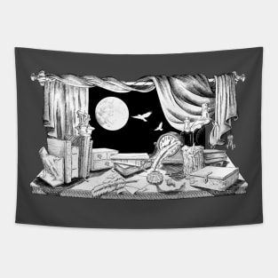 The Raven and the Writing Desk Tapestry