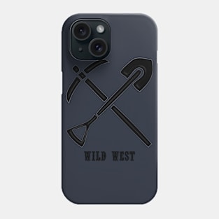 Western Era - Wild West Pick Axe and Shovel Phone Case