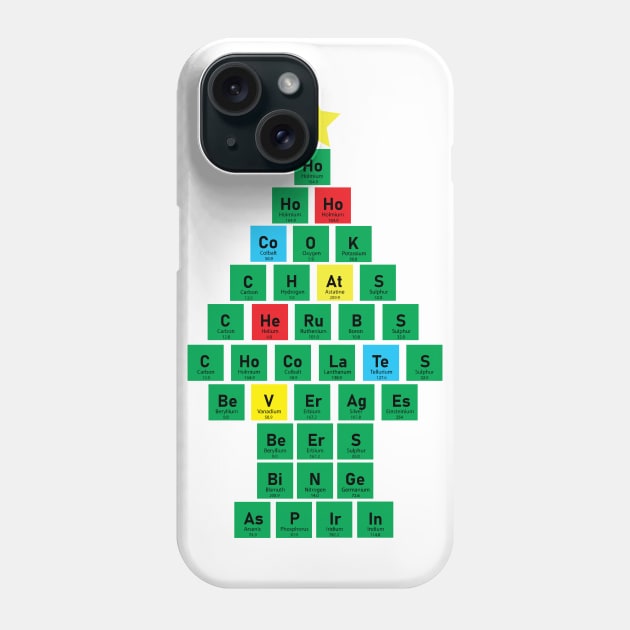 Christmas Chemistree Phone Case by Geektopia