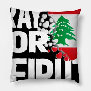 Pray for Beirut lebanon 2020 Pillow