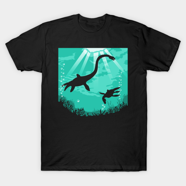 Discover Plesio Underwater - Plesiosaurus - T-Shirt