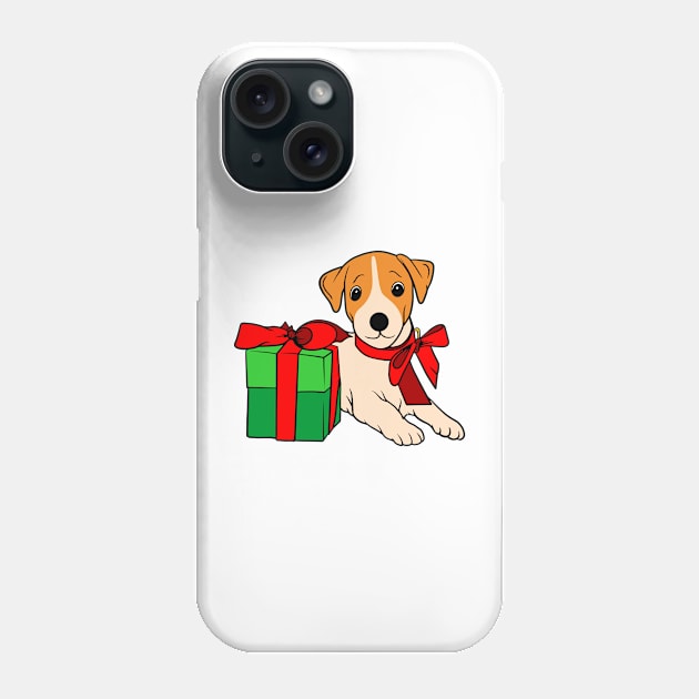 Jack Russell Gift Phone Case by Dojaja