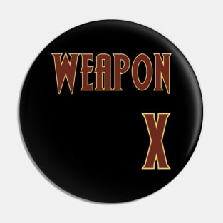 Weapon X Baseball Jersey Pin