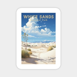 White Sands National Park Travel Poster Magnet