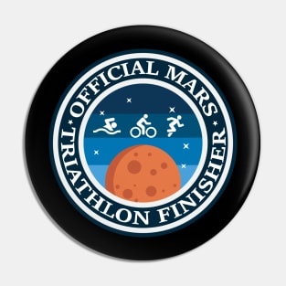 Funny Mars Triathlon Finisher Pin