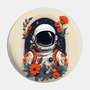 Floral Astronaut by Akbaly Pin