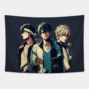 Handsome Tennis Players Anime Manga Sports Husbando Otaku Tapestry