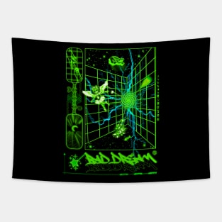 Brutalism Pixel Art Retrofuturistic Vaporwave Design Tapestry