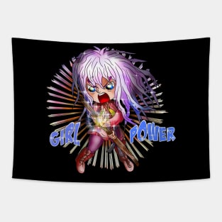 girl power angry elf sorcerer Tapestry