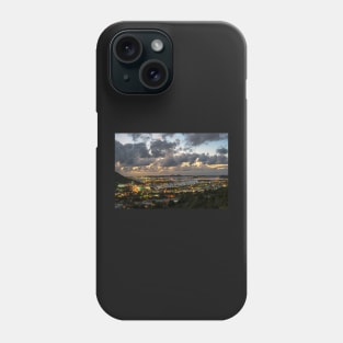 Looking down at Saint Martin during Twilight Phone Case