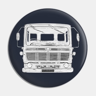 AEC Mandator classic 1970s British lorry monochrome Pin