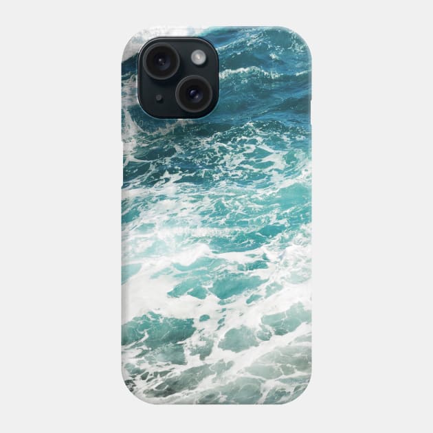 Blue Ocean Waves Phone Case by AlexandraStr