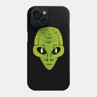 FUNNY Green Alien Head Phone Case